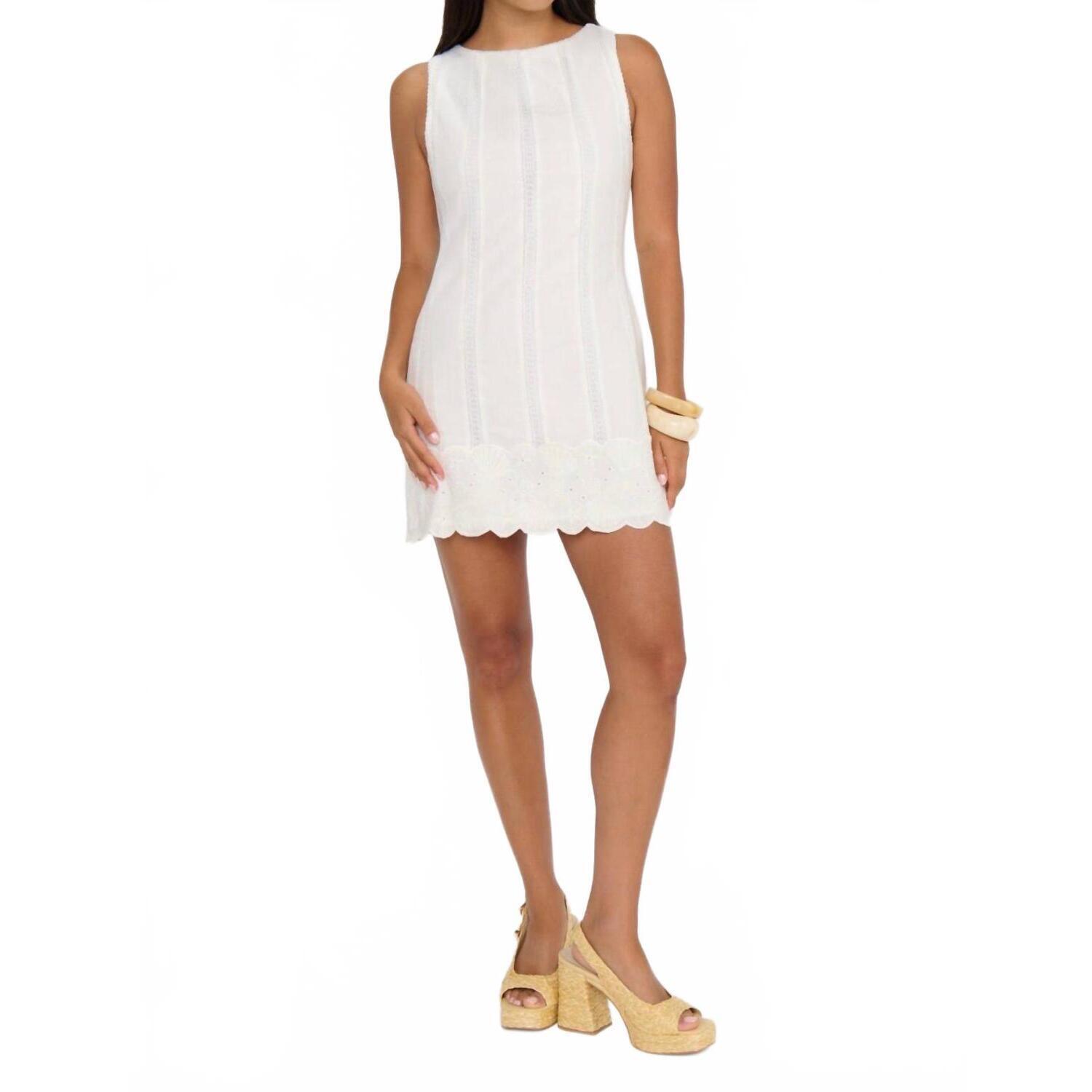New Show Me Your Mumu Ciao Mini Dress In White